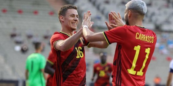 九游体育平台-【热身赛】卡拉斯科助小阿扎尔破门 比利时1比1希腊